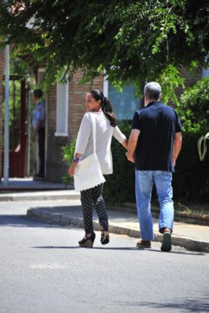 Isabel Pantoja, en su reingreso a la cárcel tras su primer permiso de cuatro días.