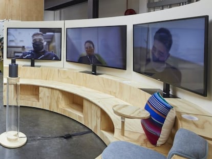 Google está probando en su sede de California nuevos espacios de trabajo.