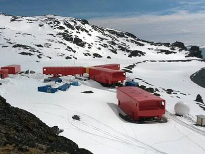 Vista general de los nuevos módulos de la Base Antártica Española Juan Carlos I, en la isla Livingston.