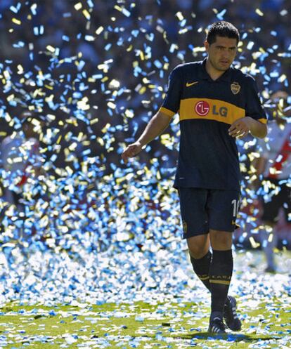 Riquelme, en La Bombonera.