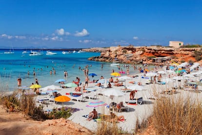 Cala Saona, en la isla de Formentera.