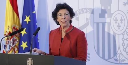 La ministra Isabel Celaá.