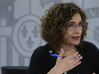 La ministra portavoz y ministra de Hacienda, María Jesús Montero.