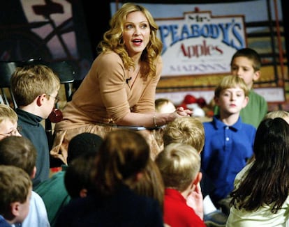 Madonna durante la presentación de uno de sus libros para niños.