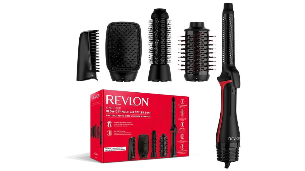 Herramienta capilar cinco en uno Revlon.