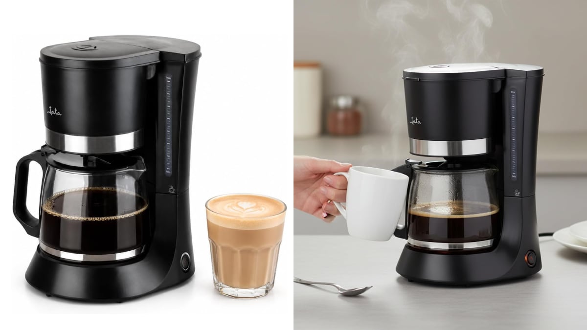 Cafetera de goteo con apagado automático, de Jata.