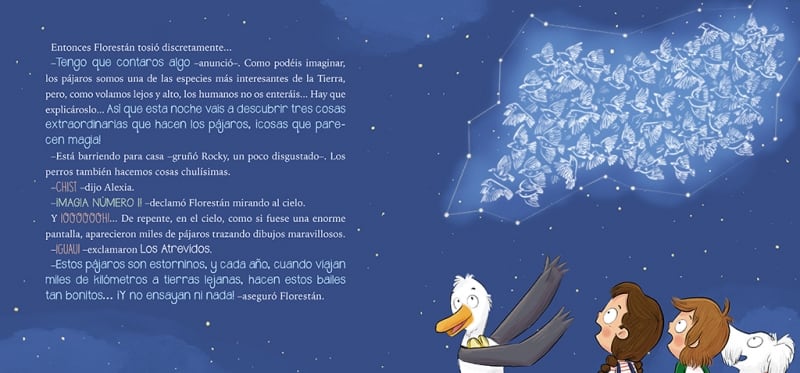 Interior del libro de Elsa Punset, 'Los Atrevidos en el Bosque Mágico' .