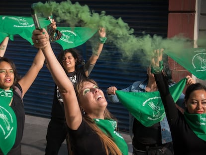 Protesto em favor do aborto na Cidade do México, em 2019.