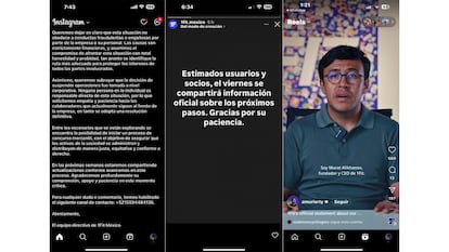 Comunicados oficiales de 1Fit en sus redes sociales.