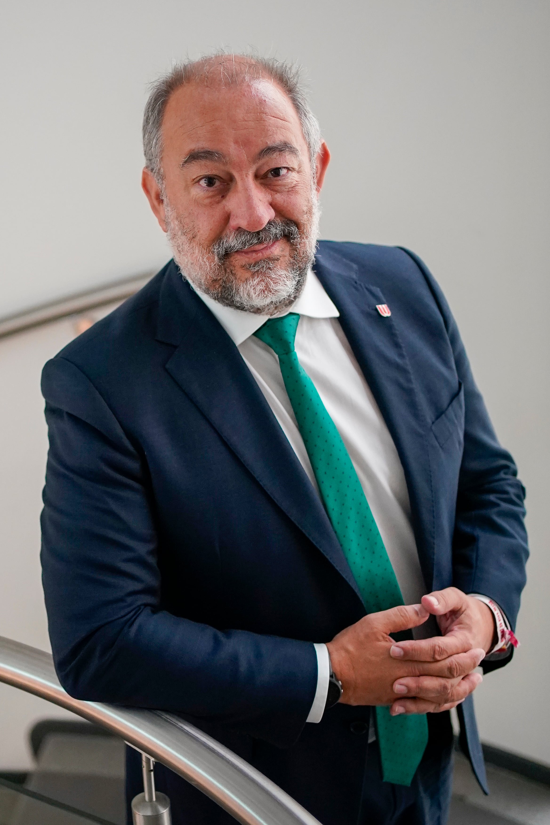 Julián Garde en la sede de CRUE.