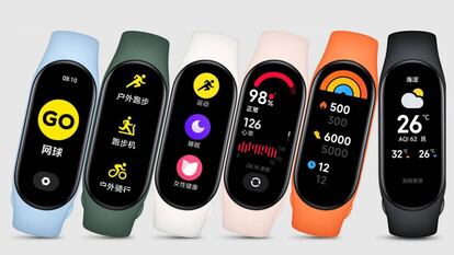 Colores de la Xiaomi Mi Smart Band 7