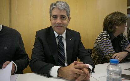 Francesc Homs en una reunió executiva de CDC.