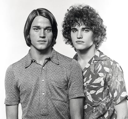 Retrato de los hermanos Jay y Jed Johnson en 1970.