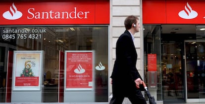 Sucursal del Banco Santander en Londres (Reino Unido).