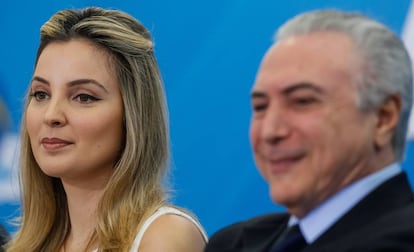 Marcela e Michel Temer, em outubro passado, em Brasília.