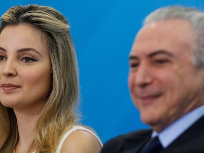 Marcela e Michel Temer, em outubro passado, em Brasília.