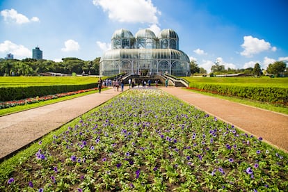 El Jardim Botânico de Curitiba (Brasil).