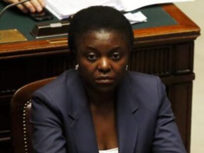 La ministra de Integración, en el Parlamento romano el pasado abril.