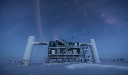 Laboratorio del detector de neutrinos IceCube en la base Amundsen Scott en la Antártida.