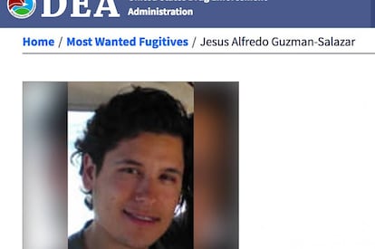Ficha de la DEA contra Jesús Alfredo Guzmán Salazar.