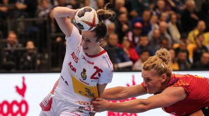 Nerea Pena, en el duelo contra Ruman&iacute;a del Mundial de Alemania.
 
 