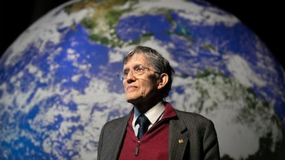 Antonio Lazcano, el 1 de marzo en Barcelona.