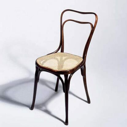 Una silla diseñada por Michael Thonet