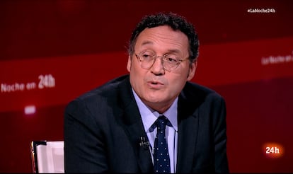 Álvaro García Ortiz, fiscal general del Estado, en TVE la noche de este miércoles.