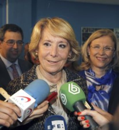 La presidenta del PP de Madrid, Esperanza Aguirre, esta semana en Madrid.