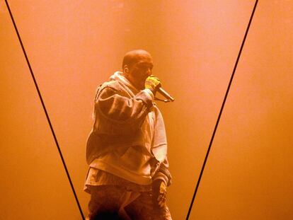 Kanye West durante la presentación de 'Donda', en 2021, su último álbum.