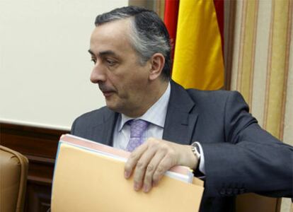 El secretario de Estado de Hacienda y Presupuestos, Carlos Ocaña, durante una comparecencia en el Congreso.