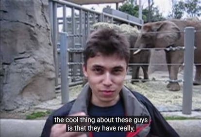 Captura del vídeo 'Mee at de zoo'.