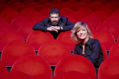 El actor Antonio Banderas y la periodista María Casado