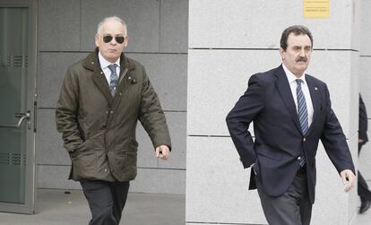 Eugenio Pino, ex-director adjunto de la policía saliendo de la Audiencia Nacional.