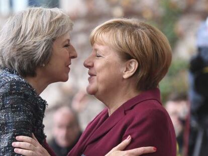 May y Merkel, en noviembre.