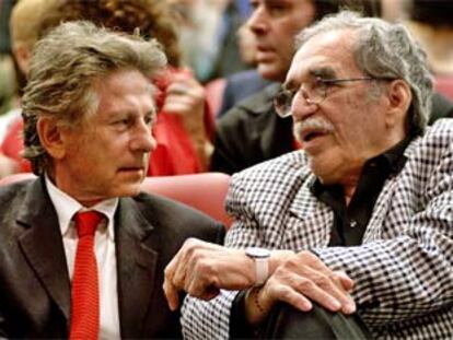 Roman Polanski y Gabriel García Márquez, durante la clausura del Festival de La Habana.