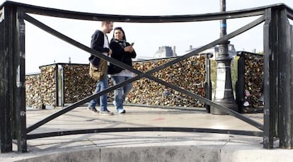 El Pont des Arts, en París.