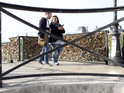 El Pont des Arts, en Par&iacute;s.