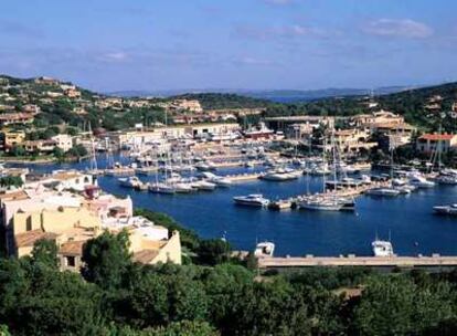 Una vista de Porto Cervo, en la Costa Esmeralda, situada al norte de la isla de Cerdeña (Italia).