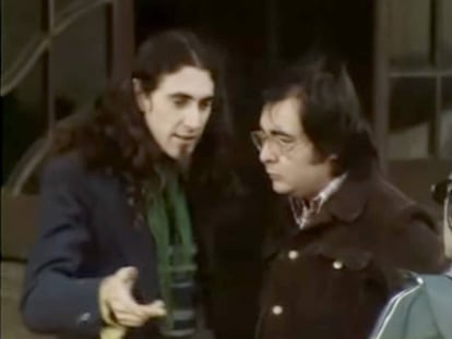 Moment de l’entrevista d’Àngel Casas a Pau Riba el 1975, inici de 'Gestió de caos'.