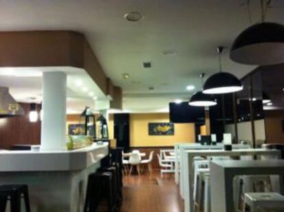 Comedor del gastrobar Aurum, en Guadalajara.