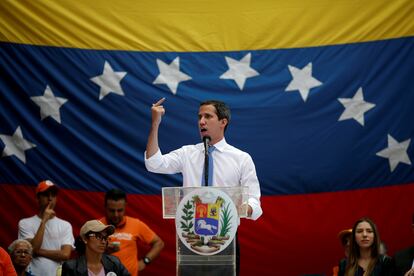 El líder opositor venezolano Juan Guaidó, durante una rueda de prensa en Caracás, el 30 de septiembre de 2019.