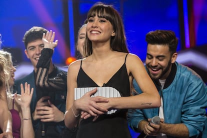 Aitana, segunda clasificada del concurso.