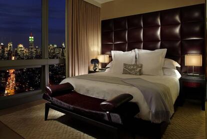 Una de las habitaciones del hotel.