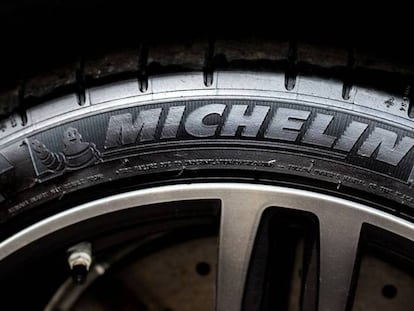 Una rueda del fabricante francés Michelin.