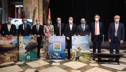 Presentació de la campanya 'Catalunya és casa teva'.
