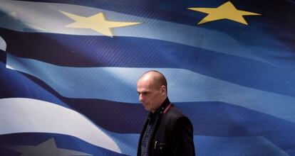 Yanis Varufakis, durante la toma de posesi&oacute;n como ministro de Finanzas de Grecia el 28 de enero pasado.