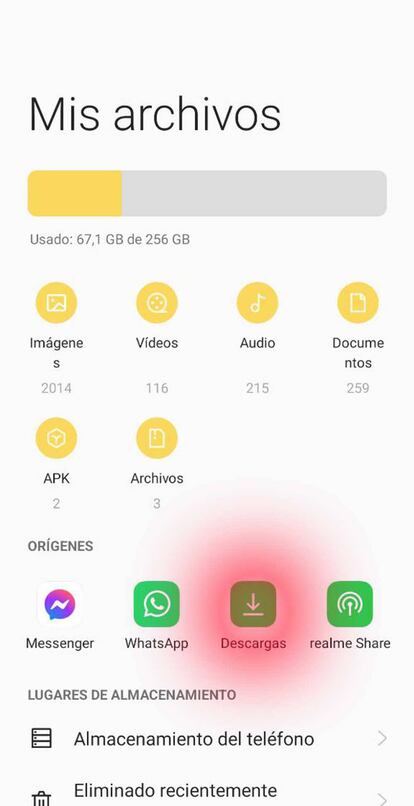 Descargas en Android