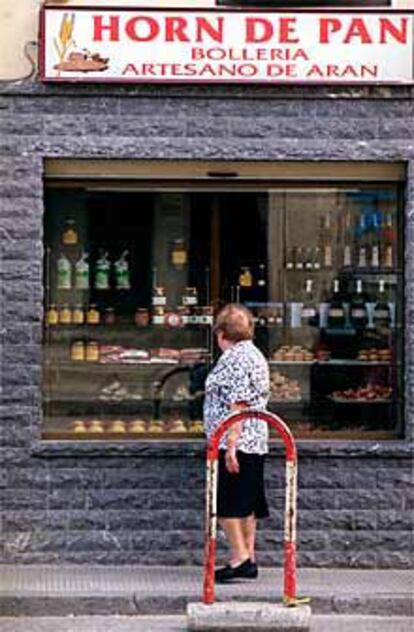 Una panadería en Vielha.