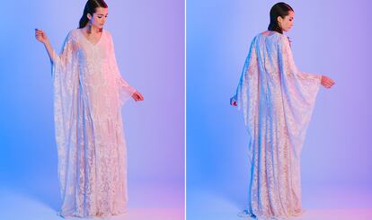 Otaduy propone vestidos como éste para novias atrevidas y con personalidad.